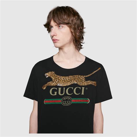 gucci leopard t shirt